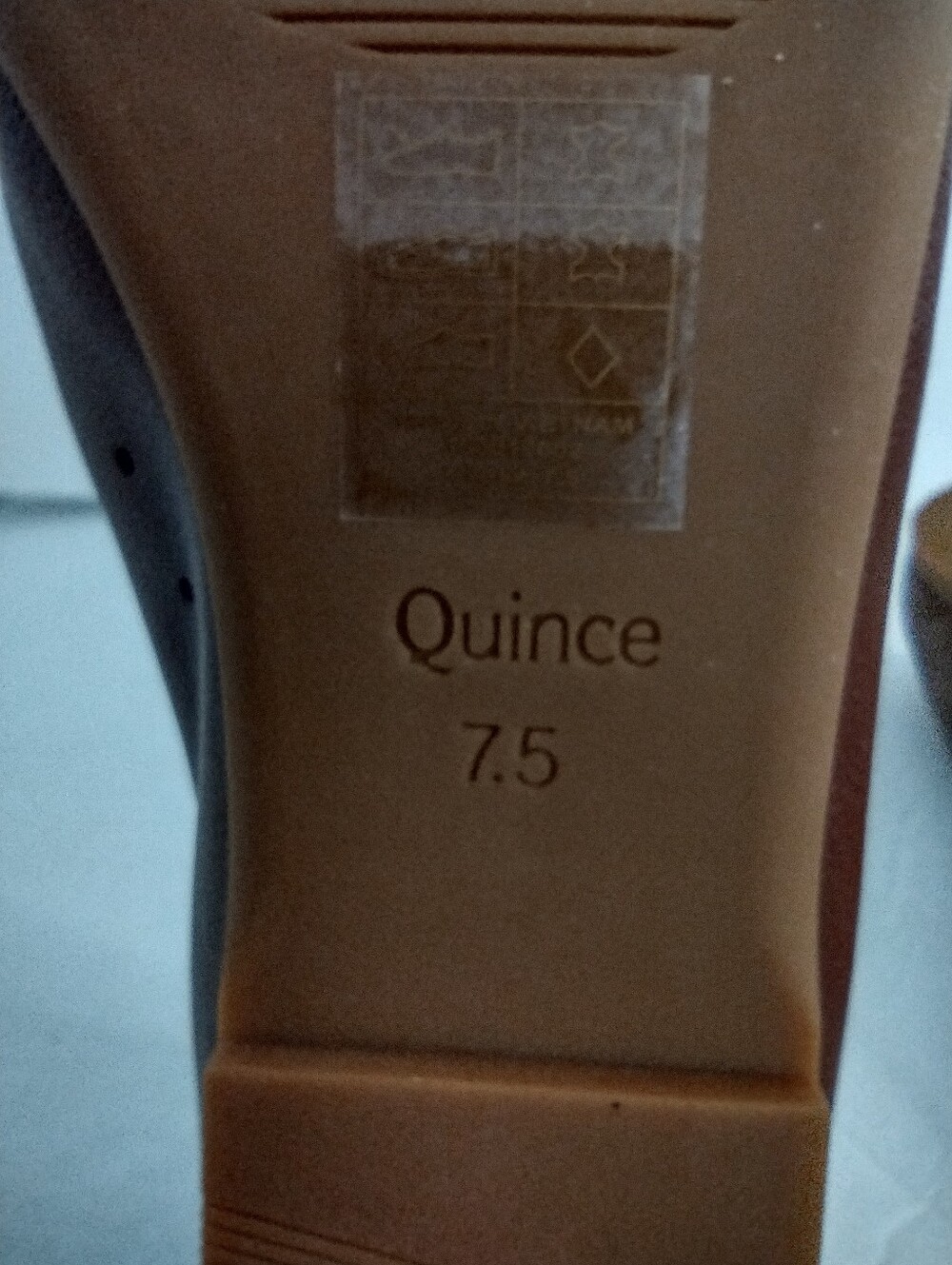 Quince Women Italian Leather Glove Ballet Flats Shoes Cognac Size 7.5 New - Picture 9 of 11